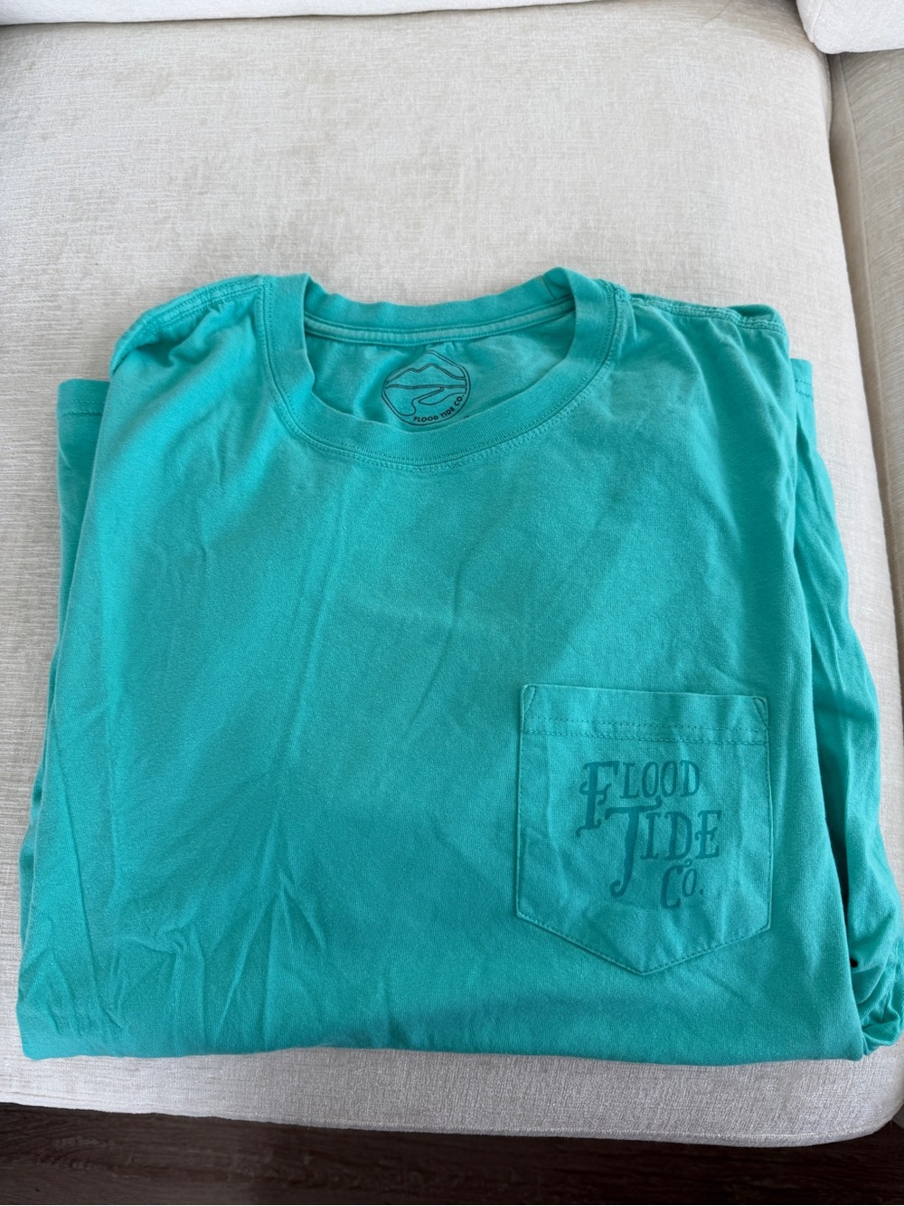 Flood Tide Co. Teal Pocket Tee